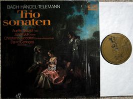 Trio Sonaten Bach Händel Telemann Suk Geringas LP GEWASCHEN