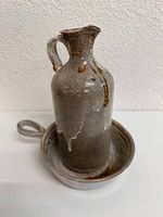 Vintage Studio Keramik Waschgarnitur Töpferhof von Gorke