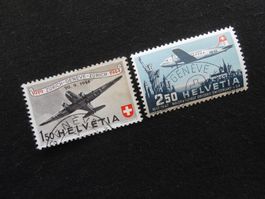 CH ZNr. 40/42  Schweiz  Flugpost  1944/47   Z CHF 60
