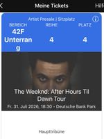 The Weeknd 1x Ticket, 31. Juli 2026, Frankfurt, Unterrang