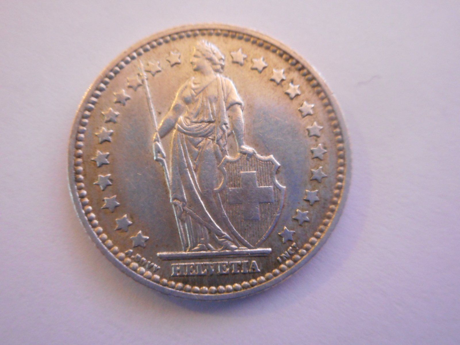 Tutti le monete: 1 Fr. 1955 silber  rar – Usato da Kriegstetten venduto da pizlad2010 2