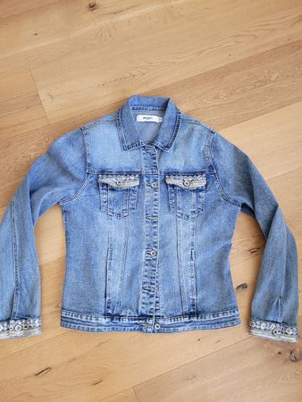 Jeansjacke blau mit dem gewissen Extra, Grösse XL