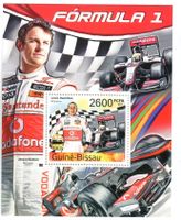 Block Formel 1. Lewis Hamilton. Guinea-Bissau