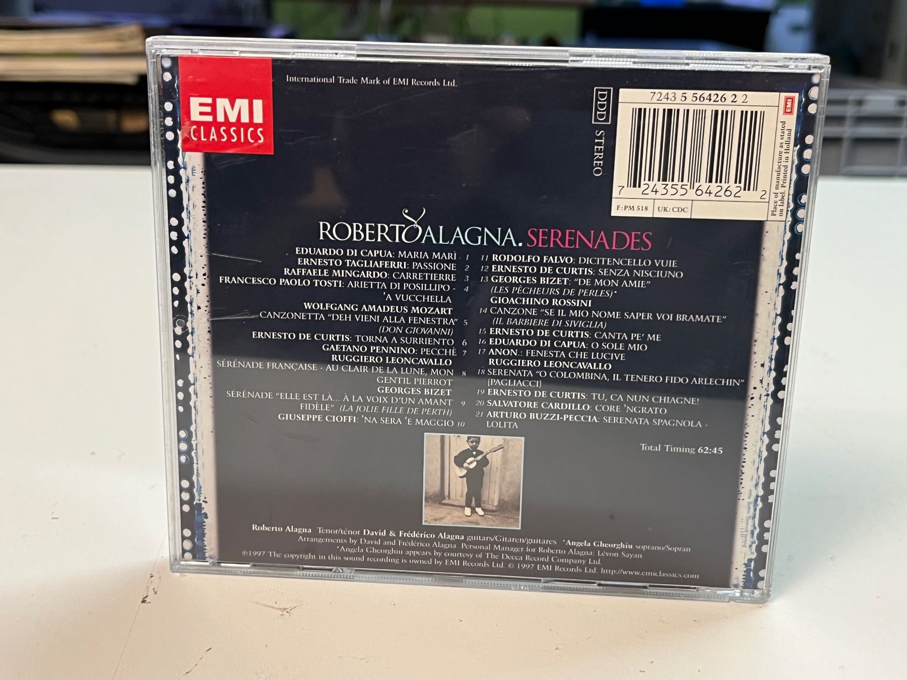 CD: Roberto Alagna - Serenades - SRA03B – Usato da Küsnacht ZH venduto da musicalheritage.org 1