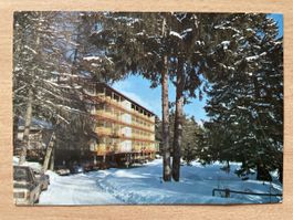 Vintage Postkarte Hotel Valaisia Montana Vermala Wallis 1973