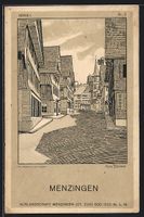 Menzingen, Eine Strassenpartie, Hans Z