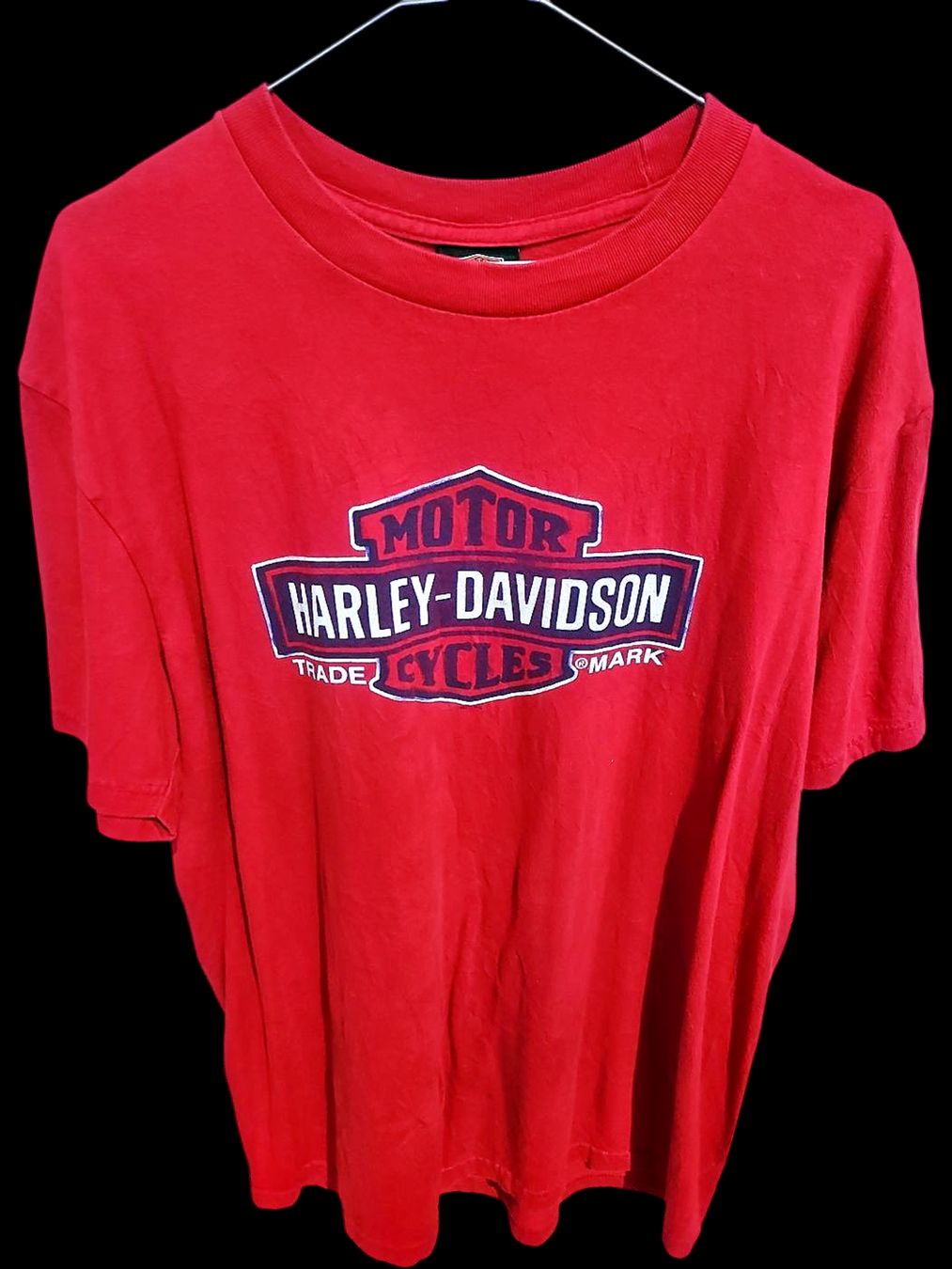 Harley-Davidson T-shirt: Harley-Davidson Rotes T-Shirt - Größe L – Usato da Zug venduto da vinokilo 1