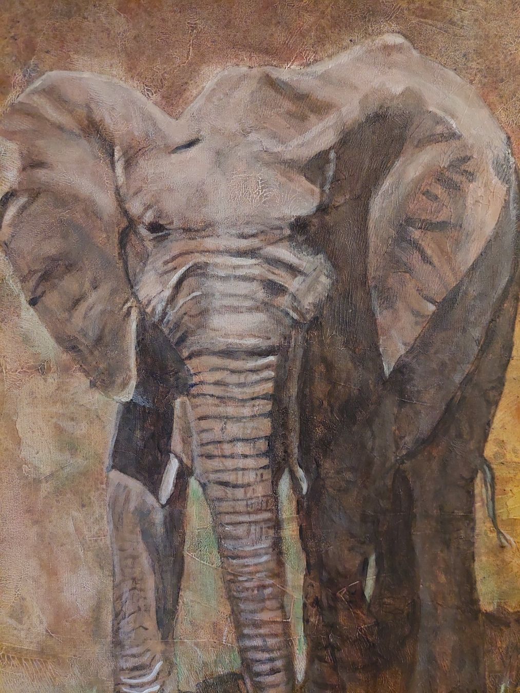 Gemälde: Gemälde Elefant – Neu (gemäss Beschreibung) aus Wünnewil von Rocobi 1