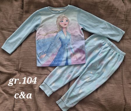 Warmer Fleece Pyjama grösse 104 Elsa Frozen