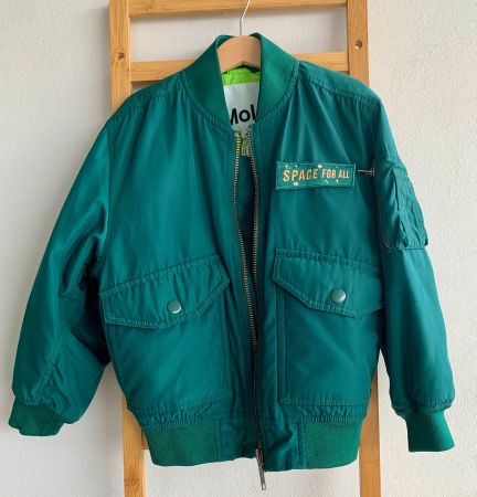 Jacke Bomber in grün, Grösse 116, Marke: Molo