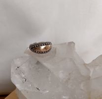 VINTAGE RING SILBER 925 MIT GOLDEINLAGE