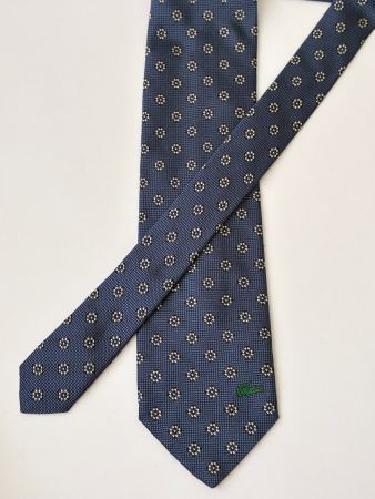 Vintage Seidenkrawatte LACOSTE, Dunkelblau