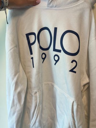 Polo Ralph Lauren Hoodie 1992 Weiss - Top Zustand!