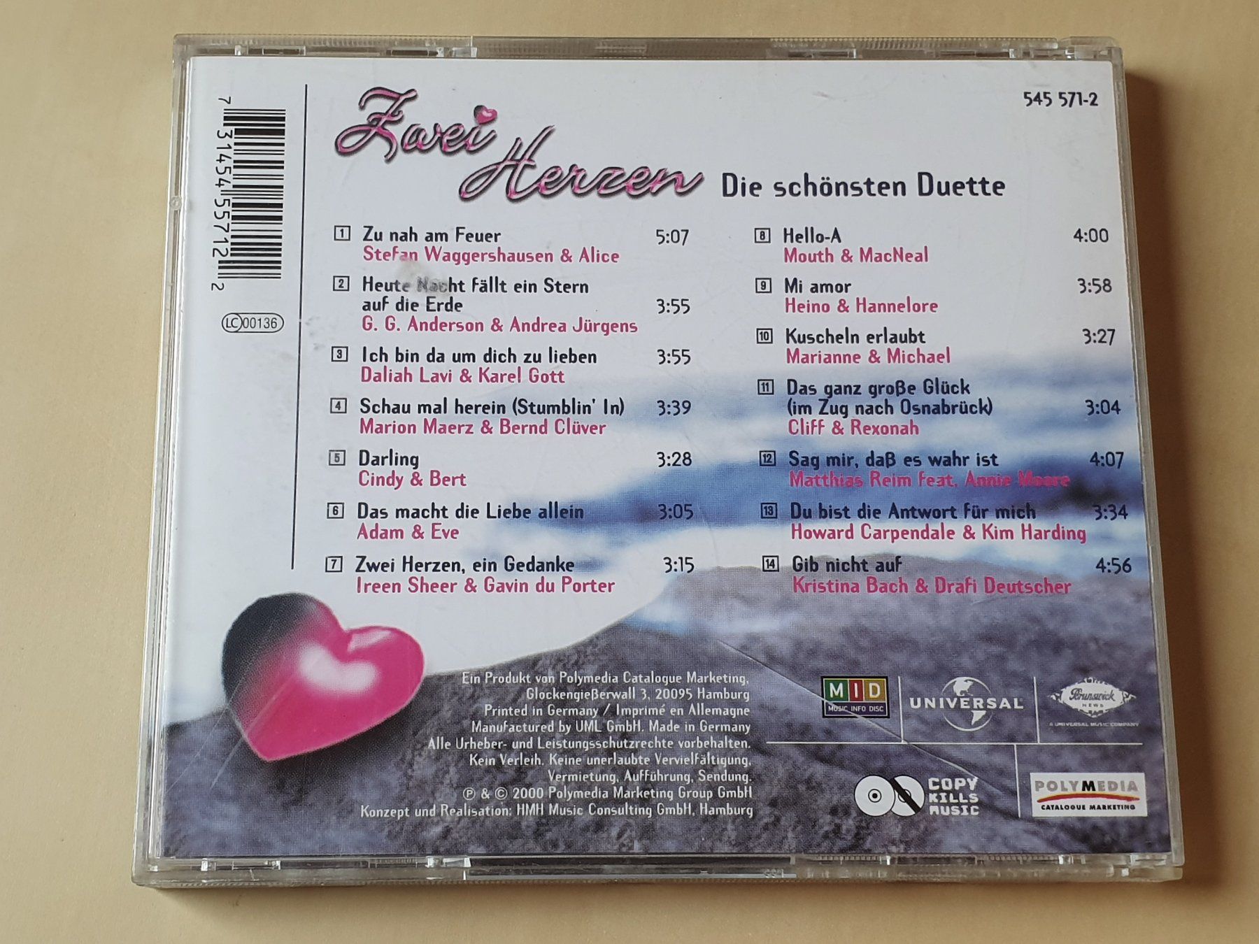 CDs: Zwei Herzen die schönsten Duette – Gebraucht aus Stansstad von collectorsshop 1