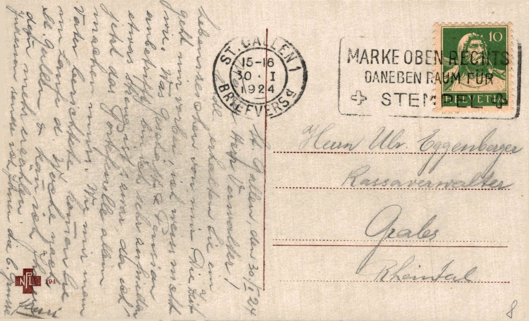 Cartoline postali: St. Gallen - Bahnhofplatz – Usato da Bronschhofen venduto da Astore 1