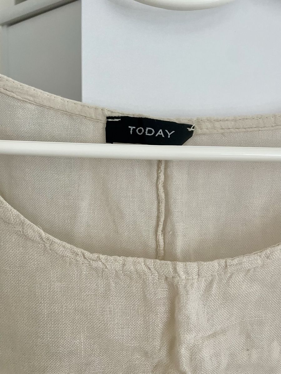 Blusen:  Beige Leinen Bluse, onesize – Gebraucht aus Zürich von Carlajimena 3