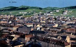 St. Gallen. Stadtansicht vom Rosenberg aus