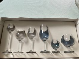Vintage Glas Set, 6-teilig,