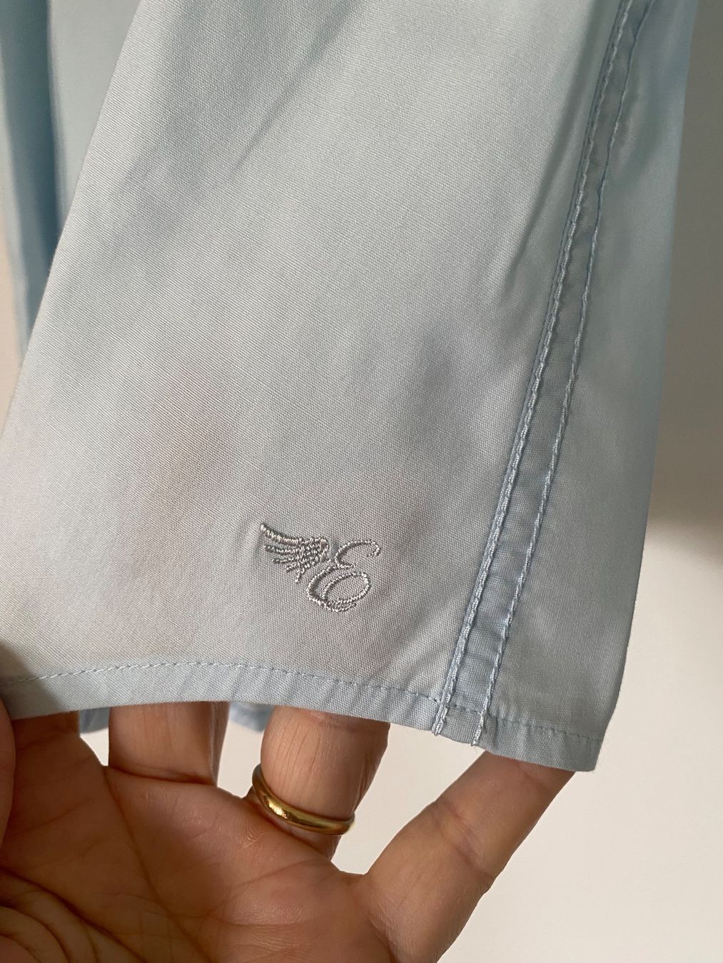 Esprit Camicette: ESPRIT Hemdbluse Baumwolle - zartes Hellblau – Usato da Besazio venduto da lionheart63 1