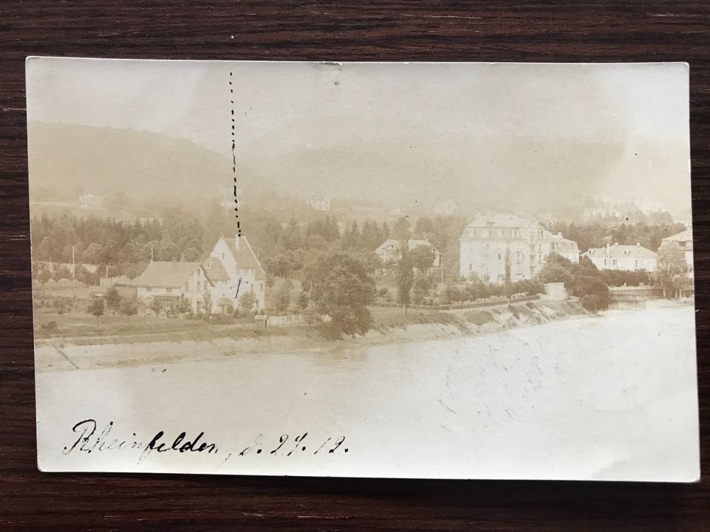 ECHTFOTOKARTE Rheinfelden HÄUSER AM RHEIN 1910 Kaufen auf Ricardo