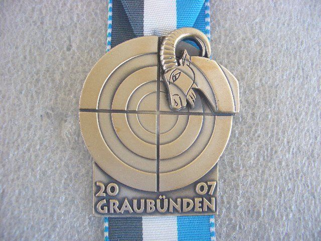 Medaillen: SCHÜTZENABZEICHEN GRAUBÜNDEN 2007 – Gebraucht aus Thürnen von Chluuri 1