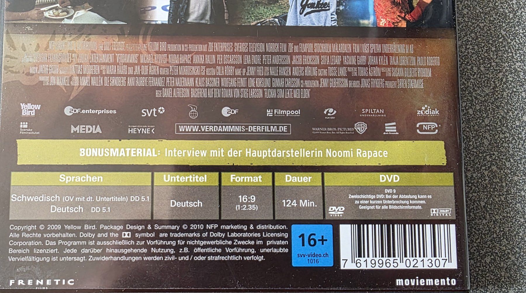 Alle DVDs: DVD Stieg Larsson Verdammnis – Gebraucht aus Oetwil am See von fineli2 1