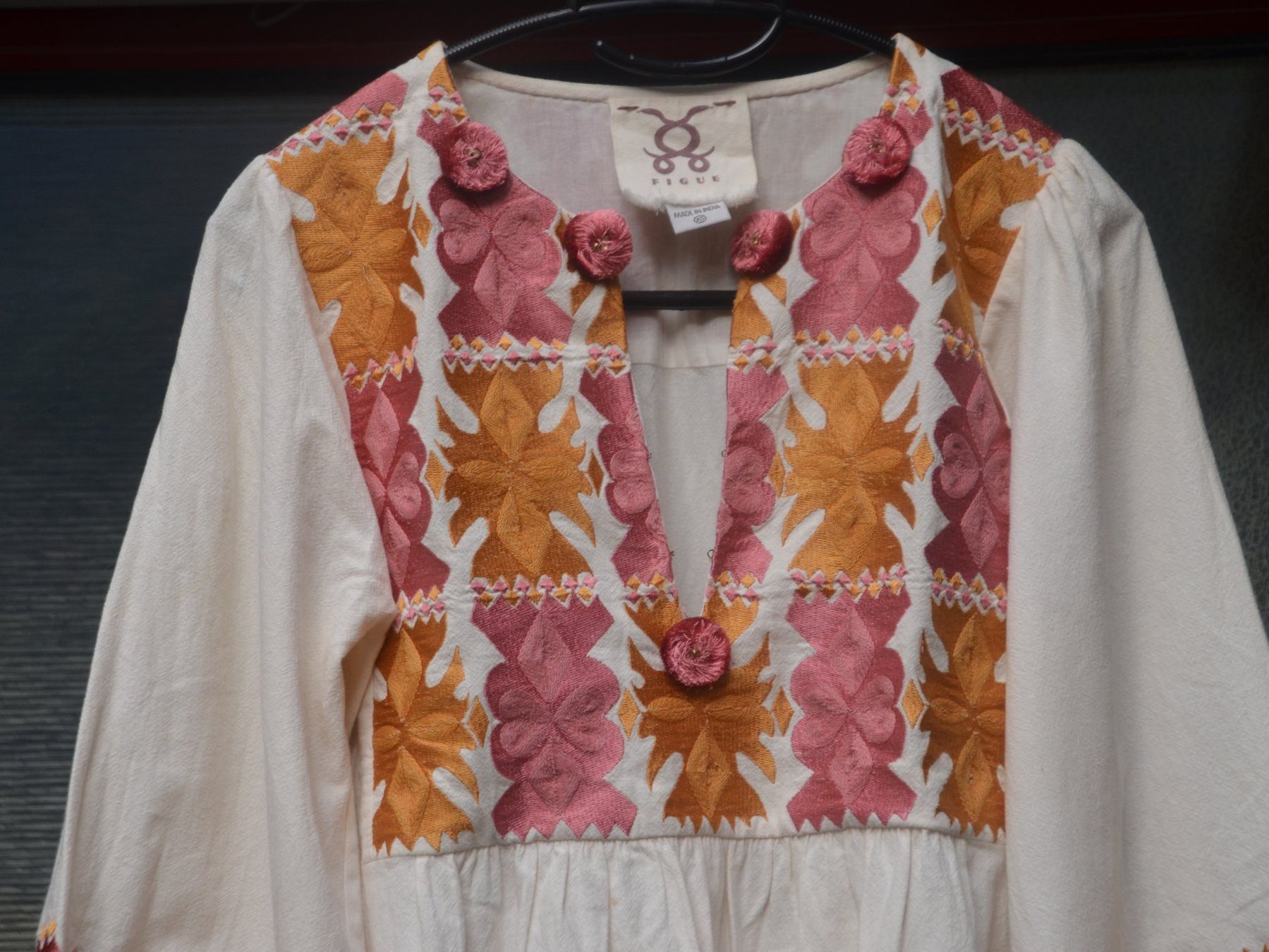 Kleider: Figue Lucie Embroidered Kleid / robe S/M – Gebraucht aus Collonges von arashee 3