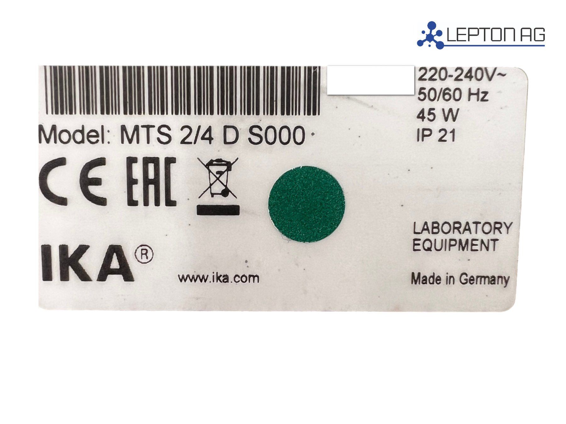 Laborzubehör: IKA Model MTS 2/4 Digital Microtiter Plate Shaker – Gebraucht aus Niederdorf von LeptonAG_Labor 5