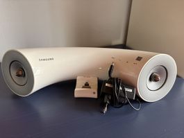 Samsung Lautsprecher weiss mit Dockingstation