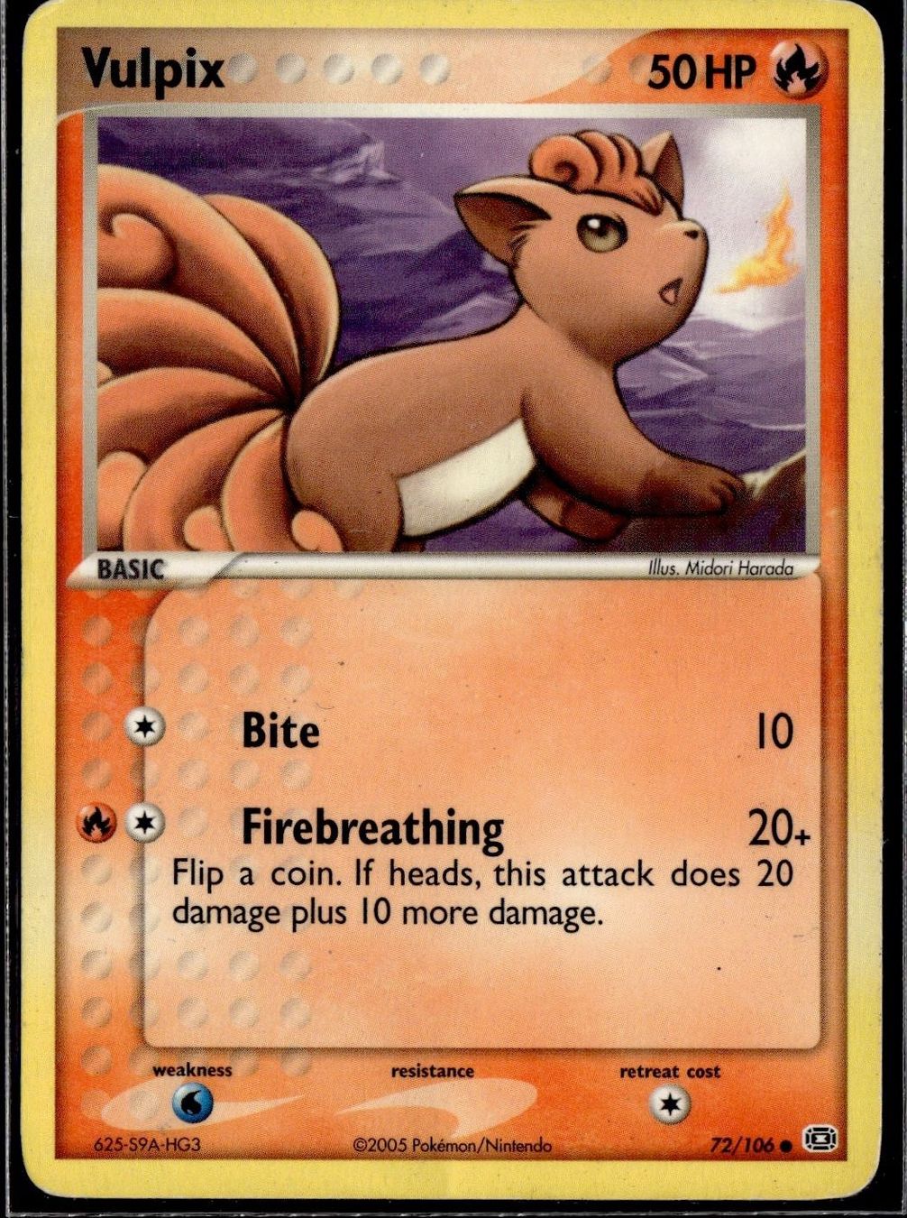 Pokémon Carte collezionabili: Vulpix EX Emerald 72/106 Pokemon EN – Usato da Zürich venduto da pokemon_cards