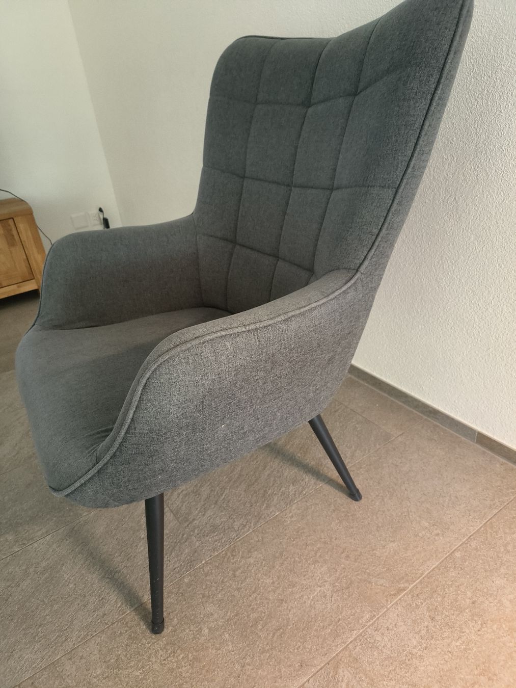 Jysk Sessel: Armchair grey fabric good condition – Gebraucht aus Bülach von ste_5tgq 1