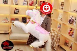 Einhorn Plüsch Pferd XXL liegend Mädchen