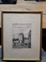 Kupferstich Schibenertor St. Gallen gerahmt original