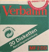 20  Verbatim Disketten MF 2DD 3½ Zoll