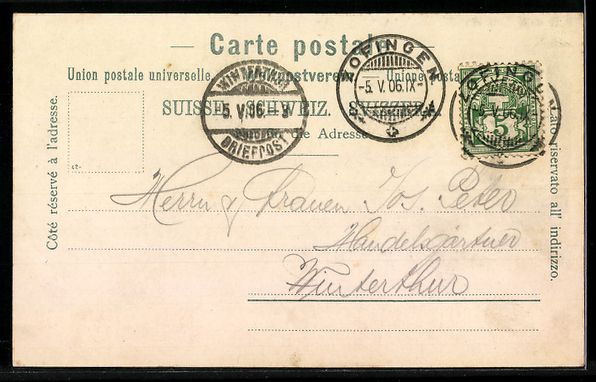 Cartoline postali: Passepartout-AK Zofingen, Römerbad, Edelweiss – Usato da Berlin venduto da bartko-reher 1
