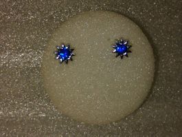 OHRRINGE MODESCHMUCK,,,2 BLUMEN,,,GLANZIG