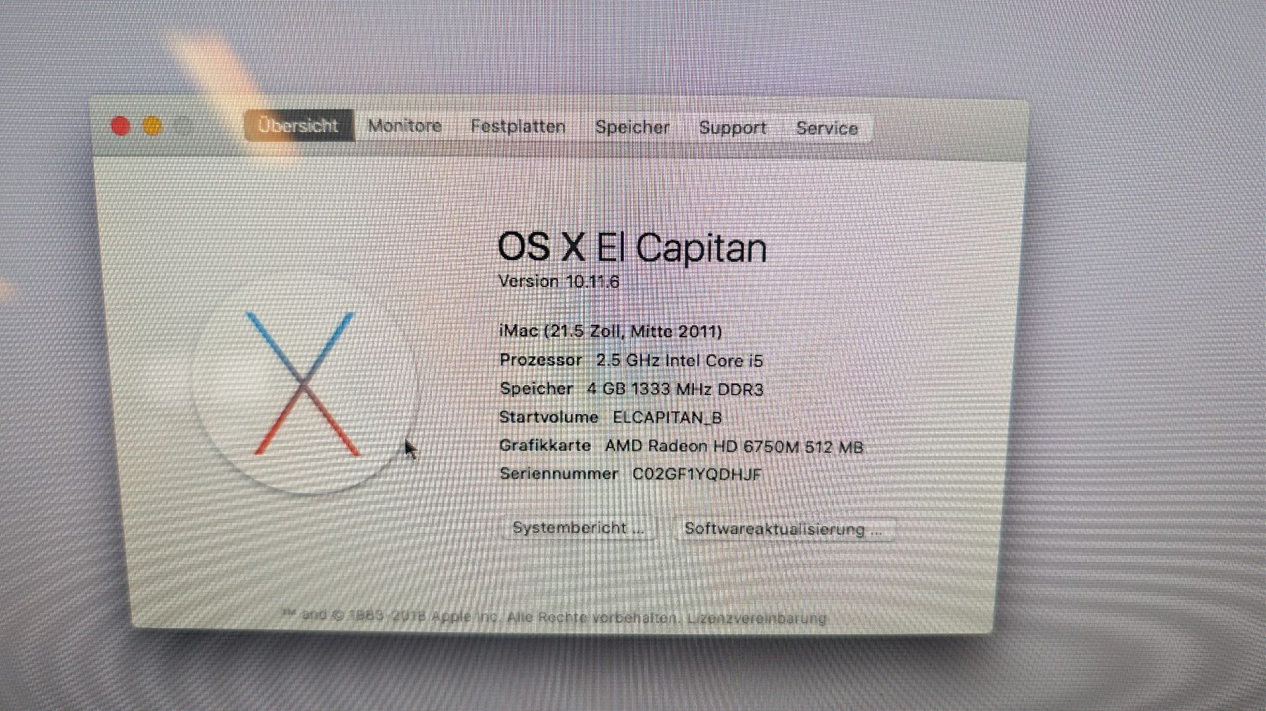 Apple PC: iMac  – Usato da Fribourg venduto da Haergottsgueegeli 1