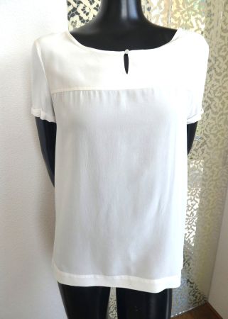 LUISA CERANO Shirt Bluse Front Seide, Gr. L