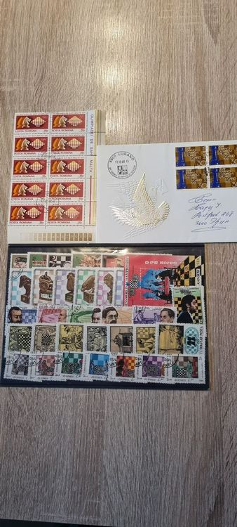 Briefmarken Schachmotiv 1