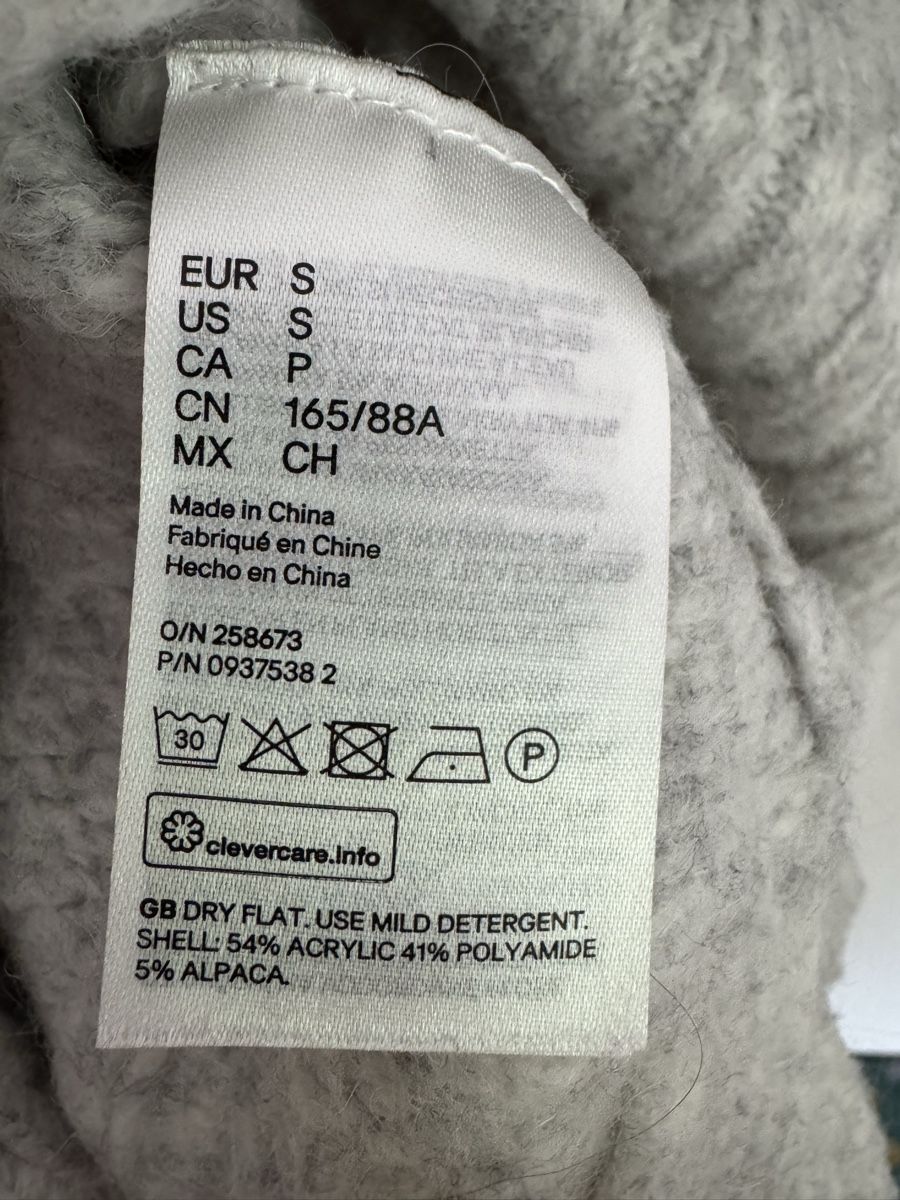 H&M Maglioni & Felpe: H&M Grey Turtleneck Sweater - S – Usato da Zürich venduto da pulapula 3