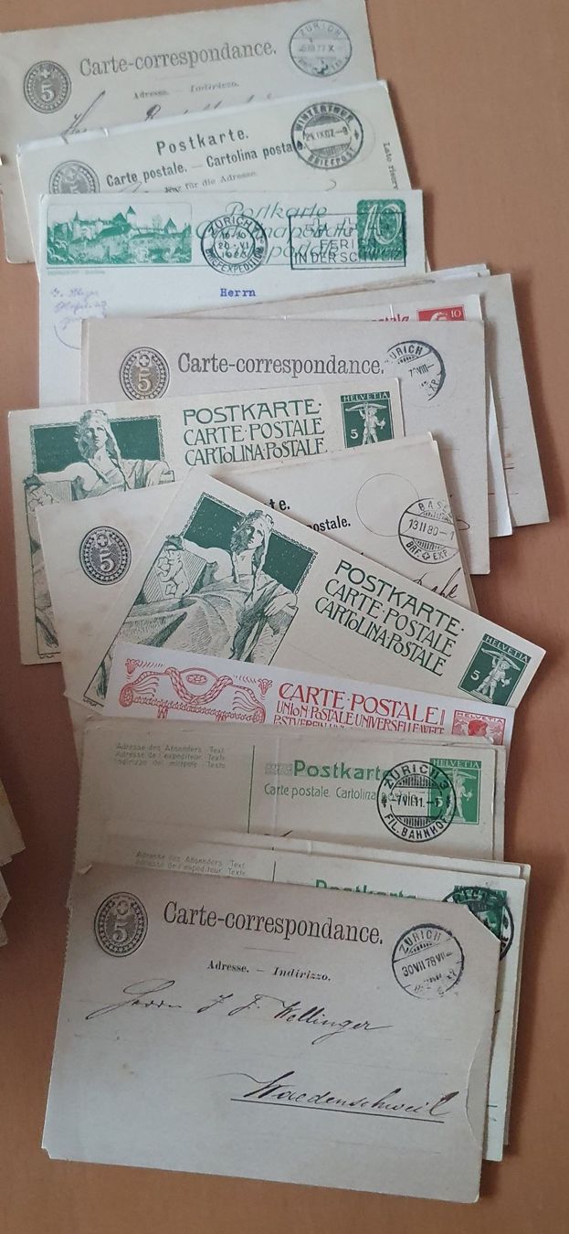 Tutti i francobolli: 300 ältere Ganzsache Schweiz – Usato da Kreuzlingen venduto da Rschweiz1 2