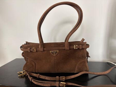 Damen Handtasche Prada Wildleder braun sehr guter Zustand