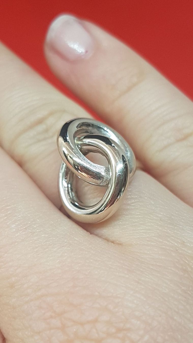 Anelli: 750 Weissgold Designerring – Nuovo (secondo la descrizione) da Unterägeri venduto da Altgoldschmuck