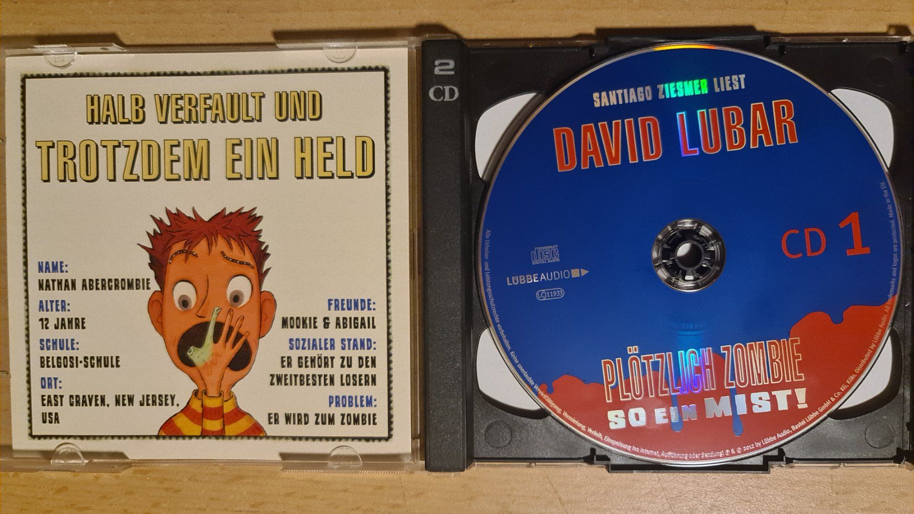 CD: David Lubar - Plötzlich Zombie So ein Mist! 2CDs Top! – Usato da Dintikon venduto da Vexi 1