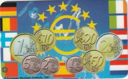 Taxkarte Euromünzen