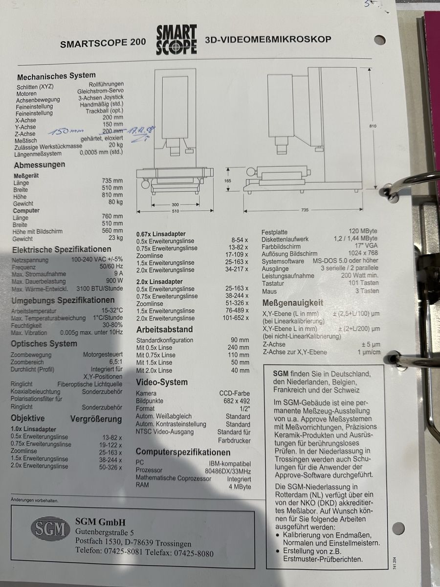 Microscopi: Messmikroskop OGP SmartScope – Difettoso da Zürich venduto da ema_p9mw 2