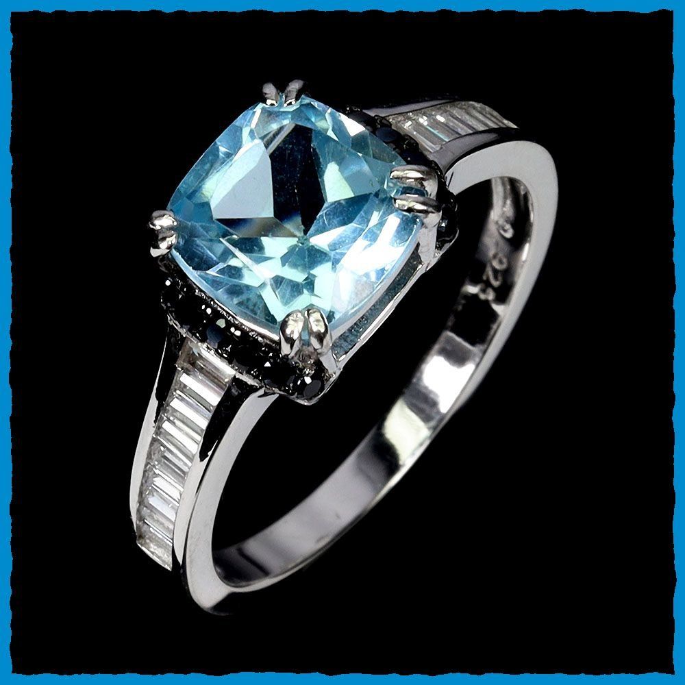 Anelli: ♛ BLAU TOPAS 925 Silberring – Nuovo e nell'imballaggio originale da Oberglatt ZH venduto da Hot-Spot 3