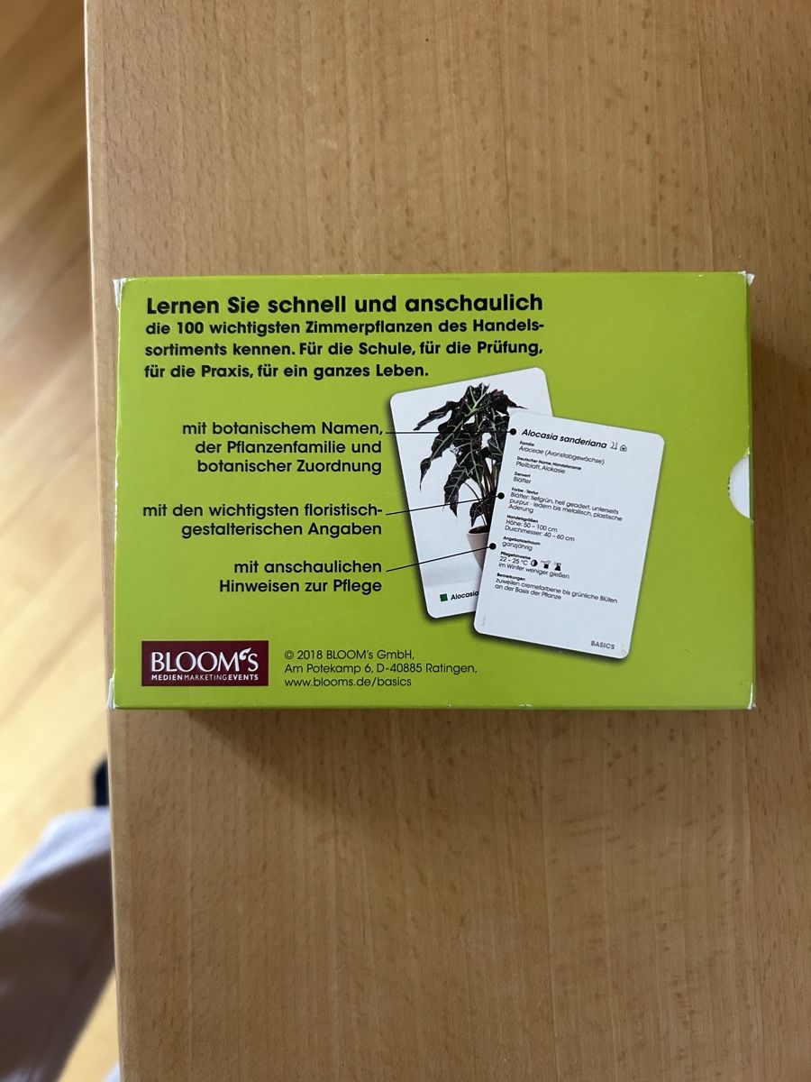 Altro materiale scolastico: Zimmerpflanzen-Lernkarten: 100 Basics – Nuovo (secondo la descrizione) da Brugg venduto da Le3712 1