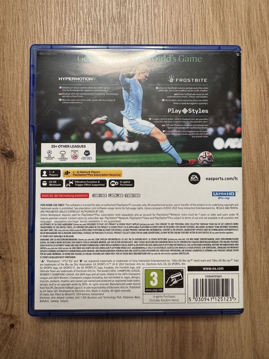 Sony Spiele: FC 24 PS5 Spiel guter Zustand – Gebraucht aus Biberist von etesummer 1
