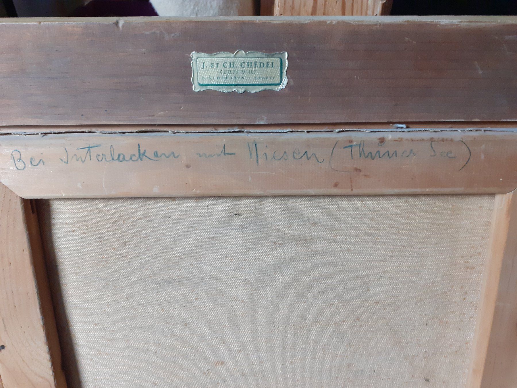 Dipinti: F Waller Thunersee mit Niesen Antikes Gemälde Landschaft – Usato da Küssnacht am Rigi venduto da perlboote 4